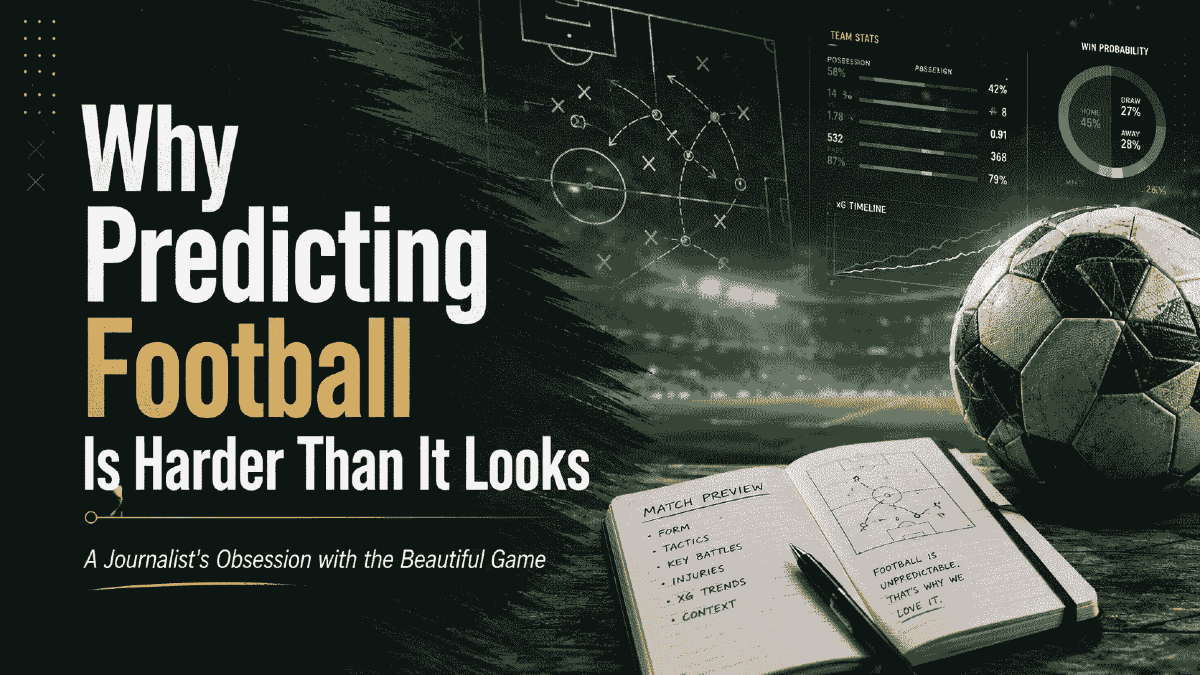 Why Predicting Football Is Harder Than It Looks A Journalist's Obsession with the Beautiful Game