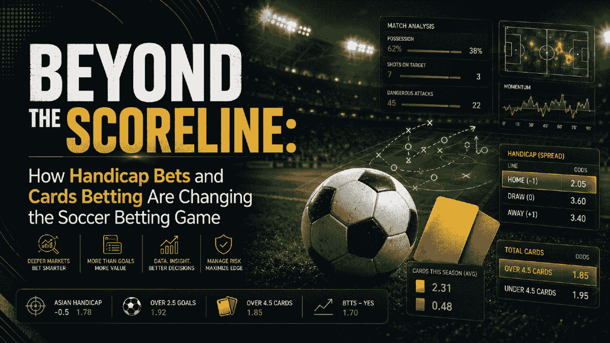 Beyond the Scoreline: How Handicap Bets and Cards Betting Are Changing the Soccer Betting Game