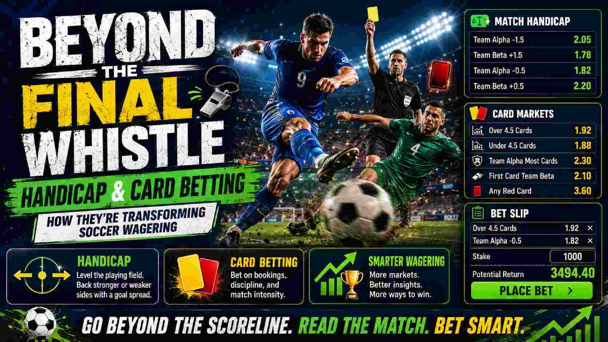 Beyond the Final Whistle: How Handicap and Card Betting Are Transforming Soccer Wagering