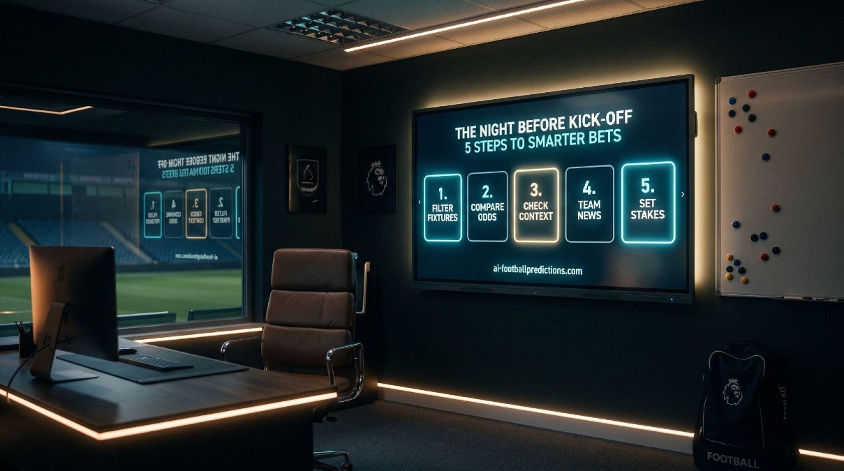 The Night Before Kick-Off: 5 Steps to Smarter Bets on Tomorrow's Matches
