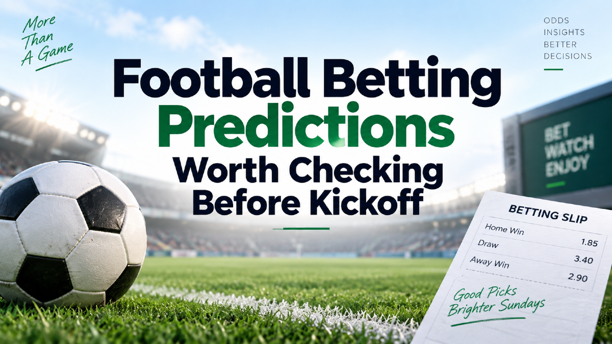 Football Betting Predictions Worth Checking Before Kickoff