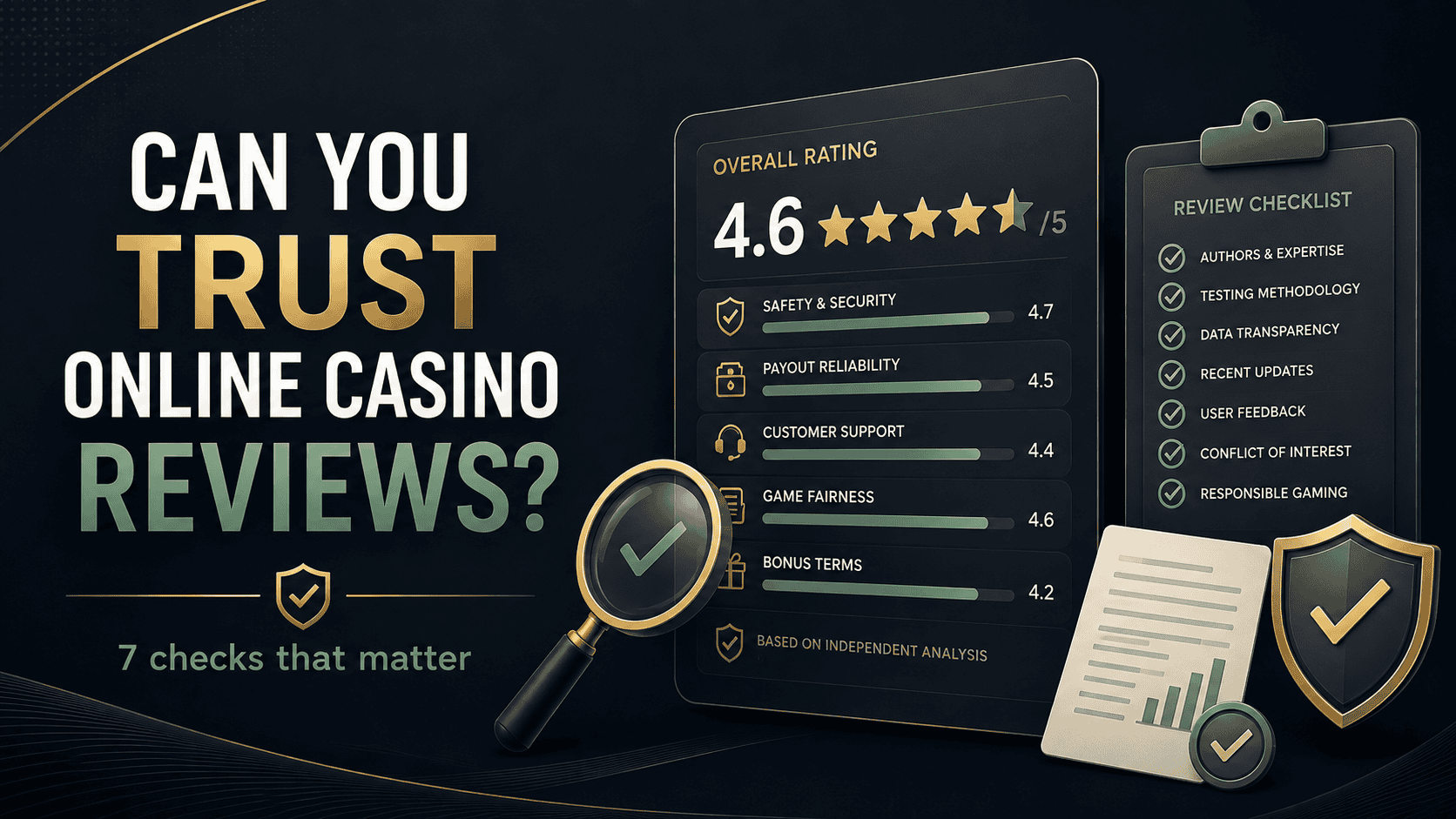 Casino ratings often look precise without showing the method. Here are 7 checks that reveal whether an online casino review is actually reliable.